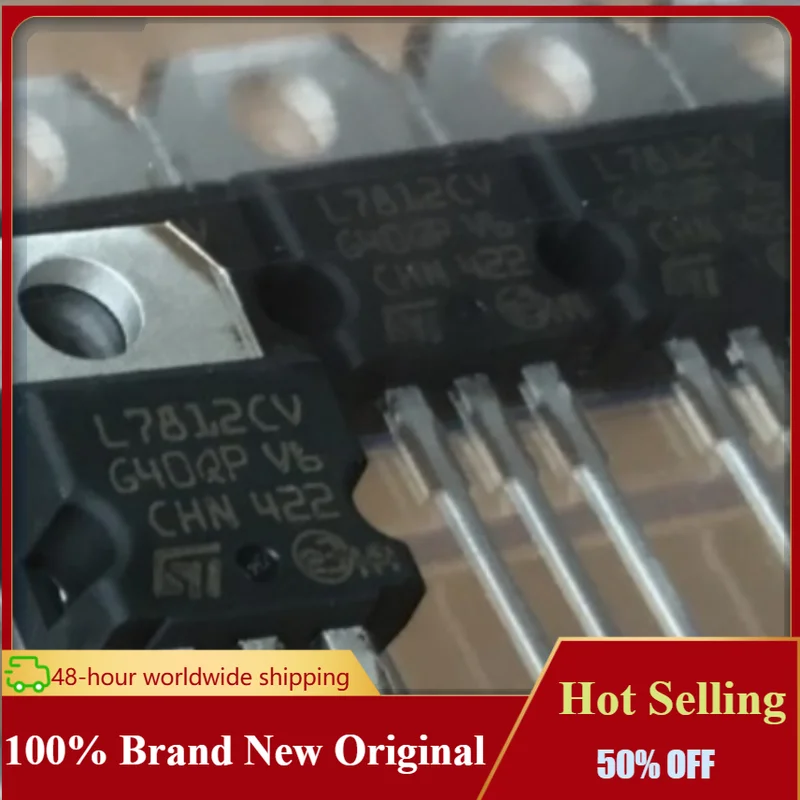 10-100PCS L7812CV L7812CV-DG NEW Original Genuine Chip Packing TO-220 Hot Selling