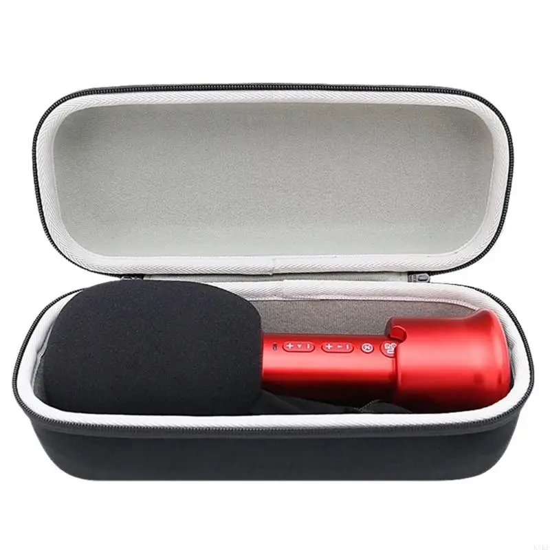 

Protective Storage Box Hard Carrying Case Shockproof Protective Travel Handbag Shock Absorbing For C20 Microphone K1KF