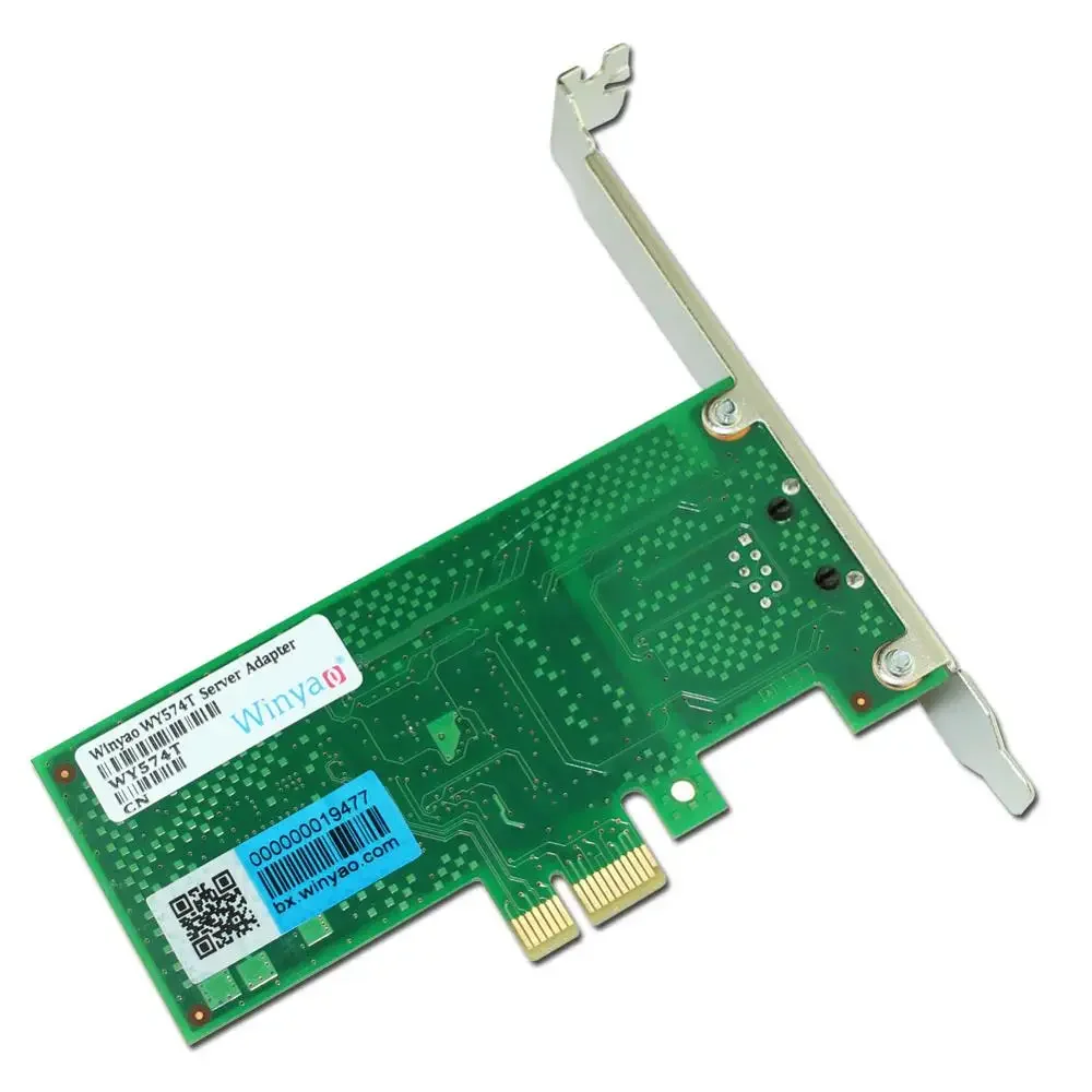 WY574T PCI-Express X1 10/100/1000Mbps RJ45 การ์ดเครือข่าย Gigabit Ethernet Server Adapter Nic สําหรับ Intel 82574 EXPI9301CT