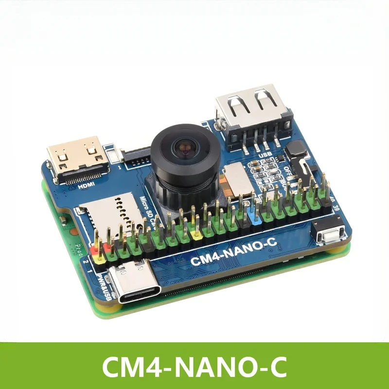 Base Board (C) Raspberry Pi Compute Module 4, Same Size As CM4, Onboard 8MP Camera USB 2.0 Type A Port