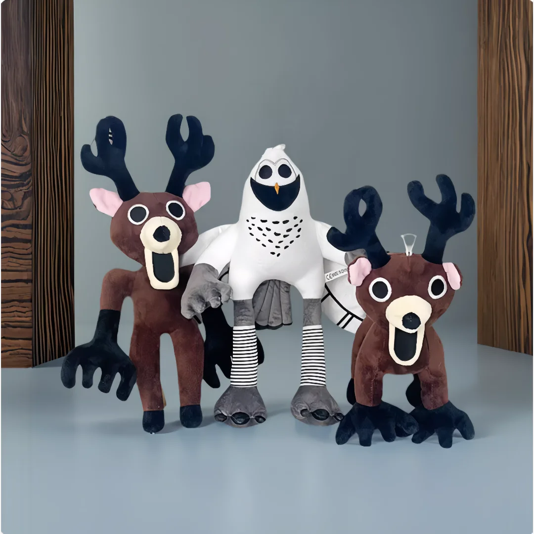 

HOT 2025 99nights Plush Doll 99 Nights In The Forest Deer White Owl Cotton Doll Anime Peripherals Halloween Christmas Gift