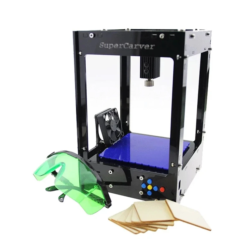 

2024 New Design 1500MW Large Area Mini DIY Laser Engraving Engraver Machine Laser Printer Marking Machine