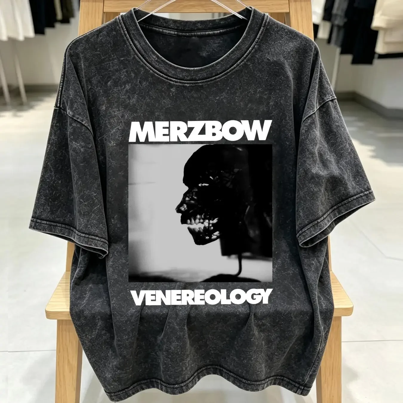 washed T Shirt Vintage 2000s Merzbow Size XL Throbbing Gristle Whitehouse Prurient long or short sleeves vintage Washed Unisex