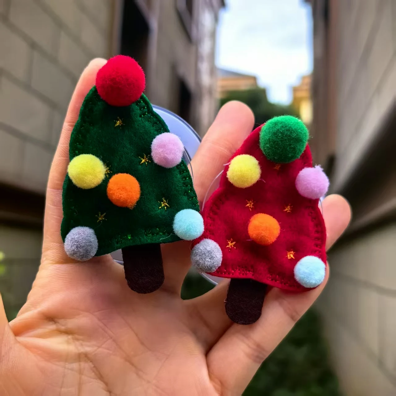 

Мягкий держатель для мобильного телефона в виде рождественской елки для Magsafe, универсальный магнитный Griptok для iPhone, Samsung, Smart Tok, ленивый кронштейн