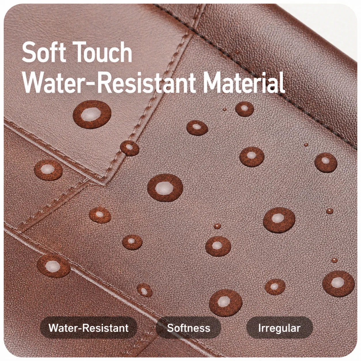 Faux Leather Coin Purse Soft Touch Portable Coin Purse Pouch Simple Multi-Functional Small Items Storage For Short Trips Card