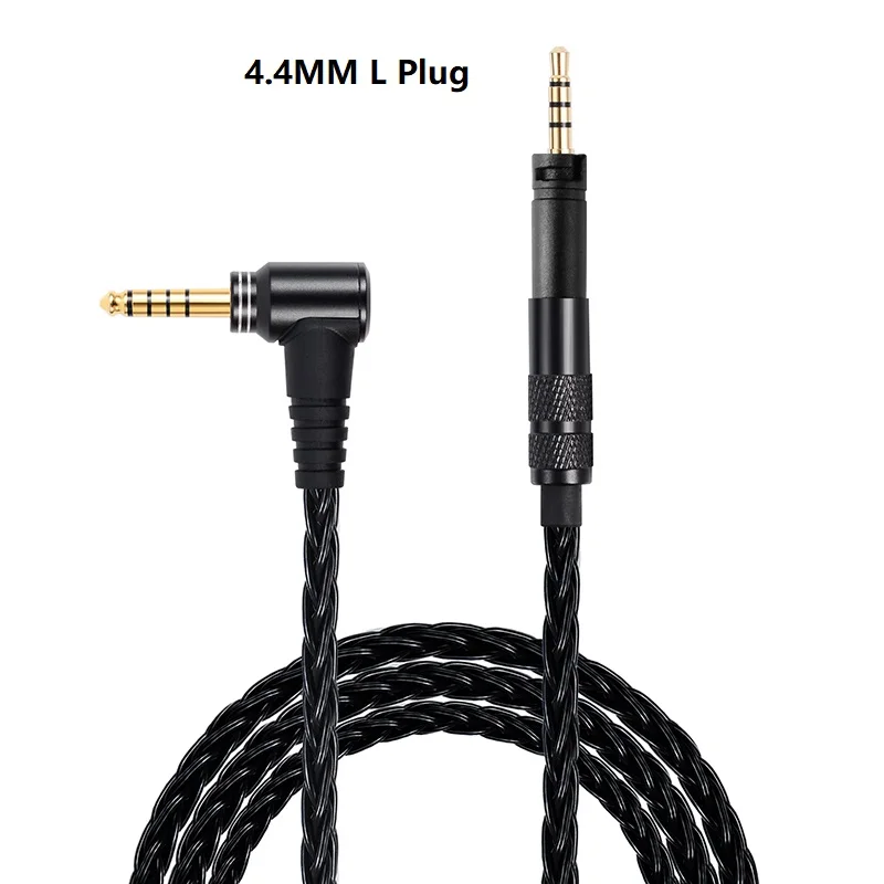 Koceta-Cabo HiFi de Cobre Banhado a Prata, Cabo de Substituição para Momentos Sennheiser, HD4.30, HD4.40BT, HD4.50BTNC, HD400S, HD458, 3,5mm, 4,4mm