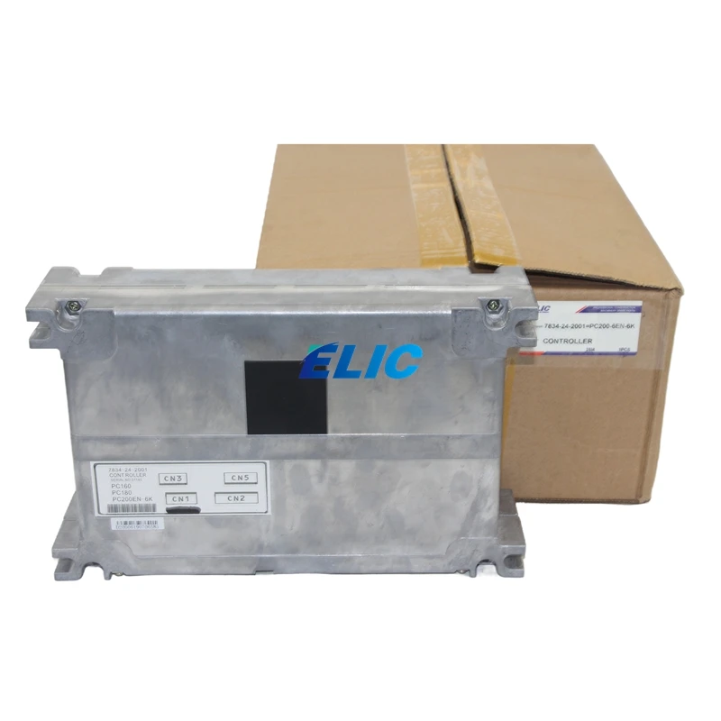 Elic Excavator 7834-24-2001 Engine ECU Controller With Programmed For Komatsu PC200-6EN PC200-6K Replacement