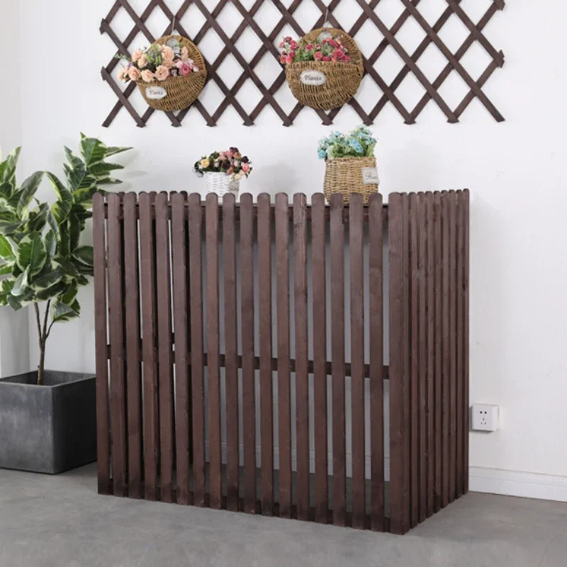 Outdoor Air Conditioning Trellis, Anti-corrosion Balcony Shelf, Wooden Fence Flowerpot Racks, Host Cover Decoration