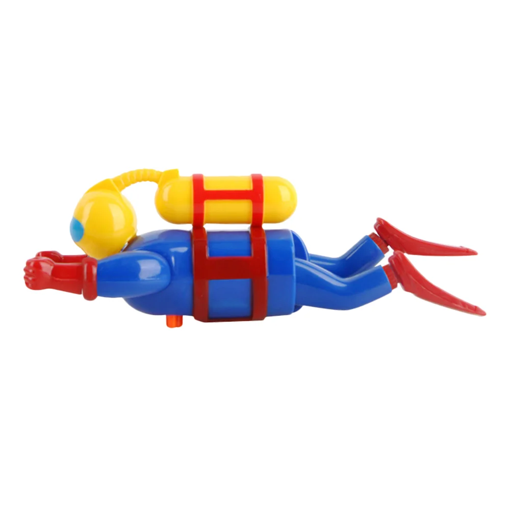 2 Pieces Winding Diver Swimming Toy Interactive Bath Clockwork Kids Toys Baby Bathtub Toddlers Plastic up Shower