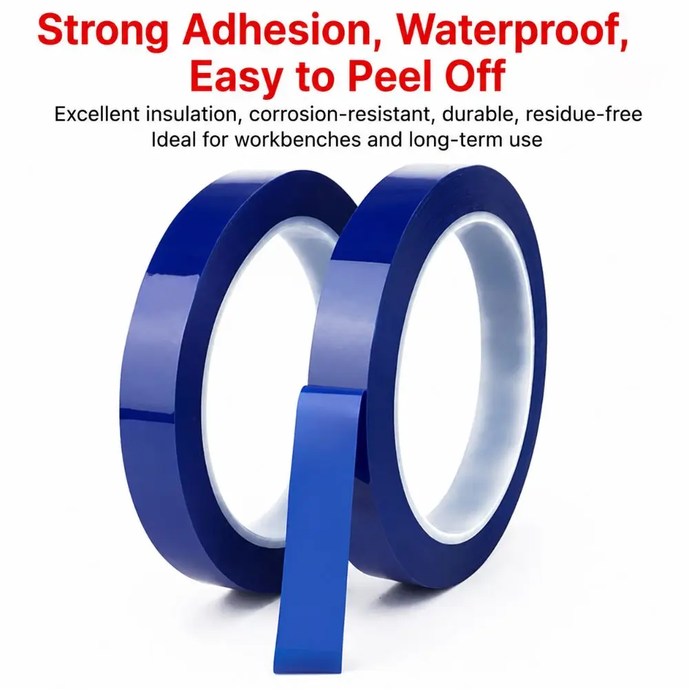 Heat Resist 3/5/8/10mm Width Marking Tape 66 Meters Blue Coding Tape Mylar Tape