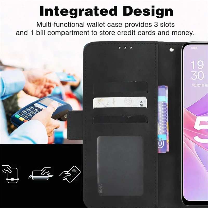 Luxury Flip Leather Wallet Case For Motorola Moto G37 G47 G57 Power G67 G77 Protective Cover Card Slots Kickstand Coque Fundas