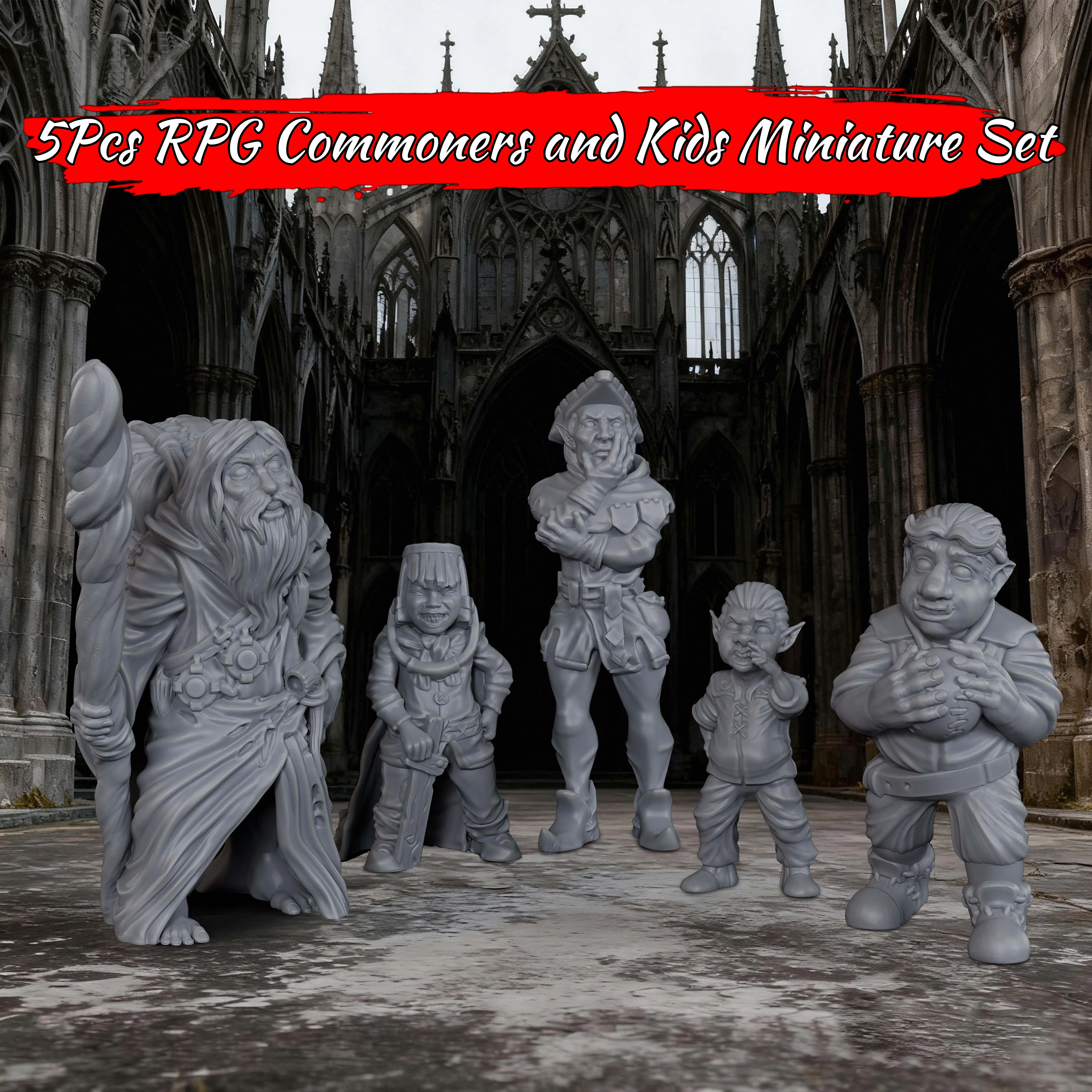 28mm Sci-Fi Devastator Miniature Set - Powered Armor with Modular Pods, Futuristic Mechanical Knight for TRPGs, Diorama Display