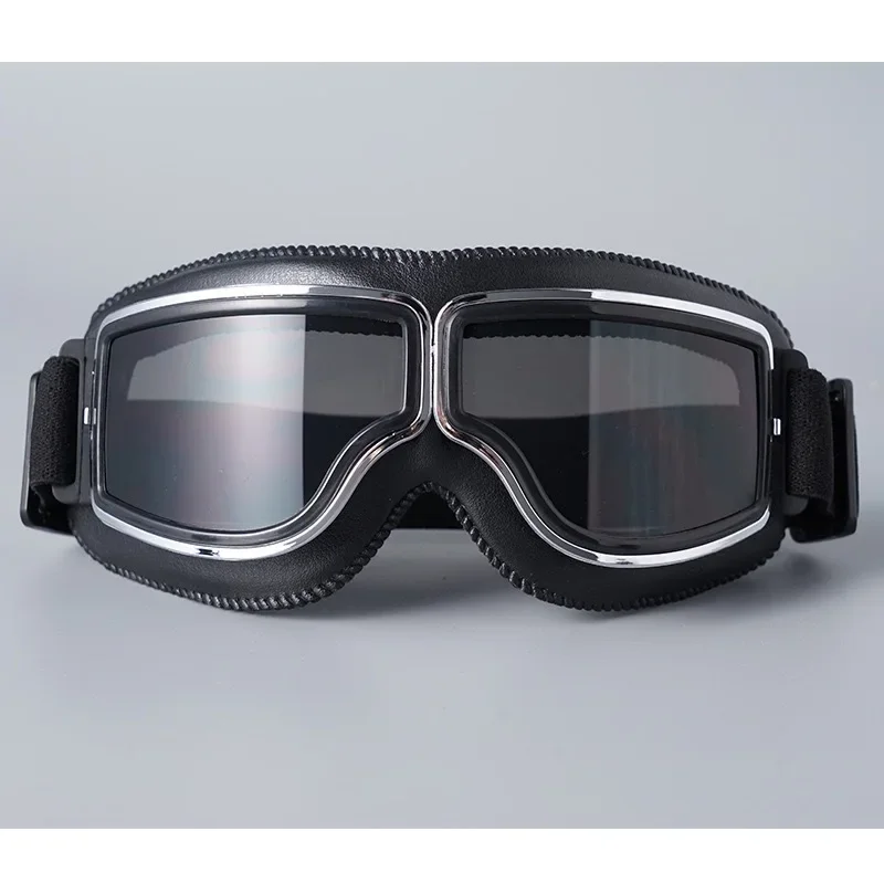 Vente chaude casque de moto lunettes de Ski lentille réglable lunettes antibuée anti-rayures lentille PC lunettes de motocross durables