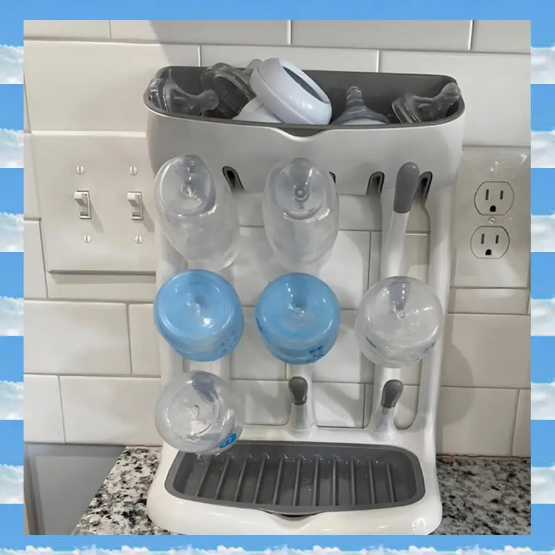 

A11I большая подставка для детских бутылочек, подставка для сушки, компактная вертикальная сушилка для бутылочек для кухонной стойки