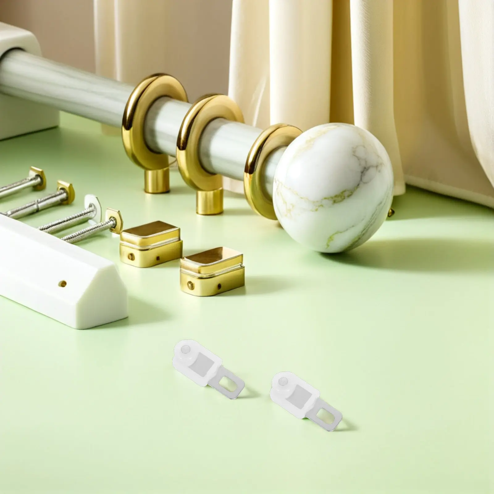 

40 шт. прочных роликов для карнизов - роликовые колесики из нержавеющей стали для плавного и бесшумного хода - для потолочного и настенного крепления