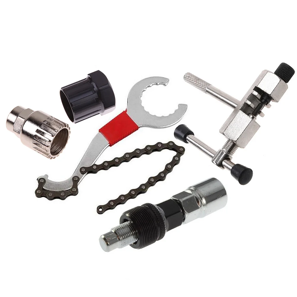 

1Set Bike Repair Kit Premium Multi-Functional Chain Repair Tool Kit Universal Crank Puller for Mountain Road Folding Bikes