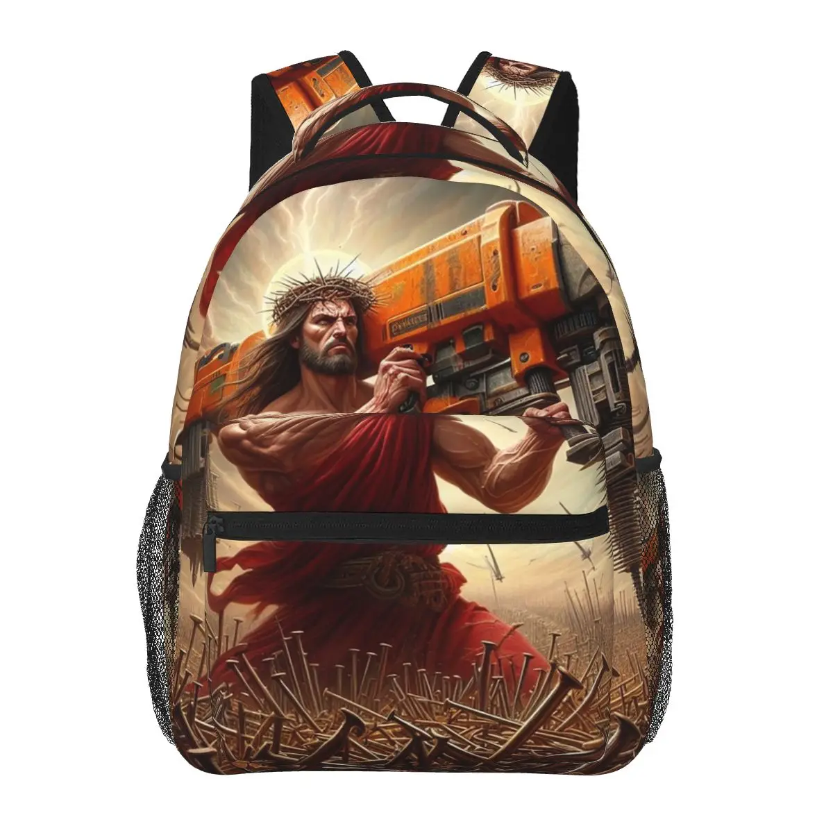 

Jesus And Dragons Backpacks Boys Girls Bookbag Students School Bags Cartoon Kids Rucksack Shoulder Bag Large Capacity
