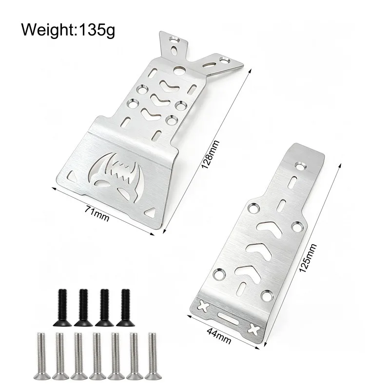MJX Hyper Go 10210 Stainless Steel Chassis Armor Guard Protection Protector Skid Plate RC Car Upgrade Parts Accessories