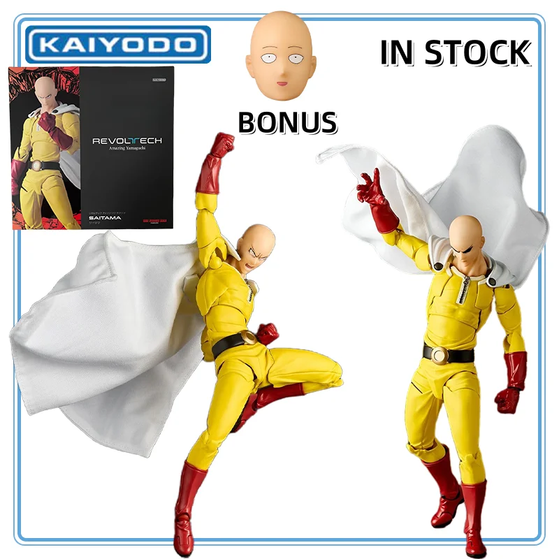 

【100%Authentic】IN Stock KAIYODO Original Revoltech Amazing Yamaguchi One-Punch Man Saitama Action Figure Anime Cartoon Gifts Toy