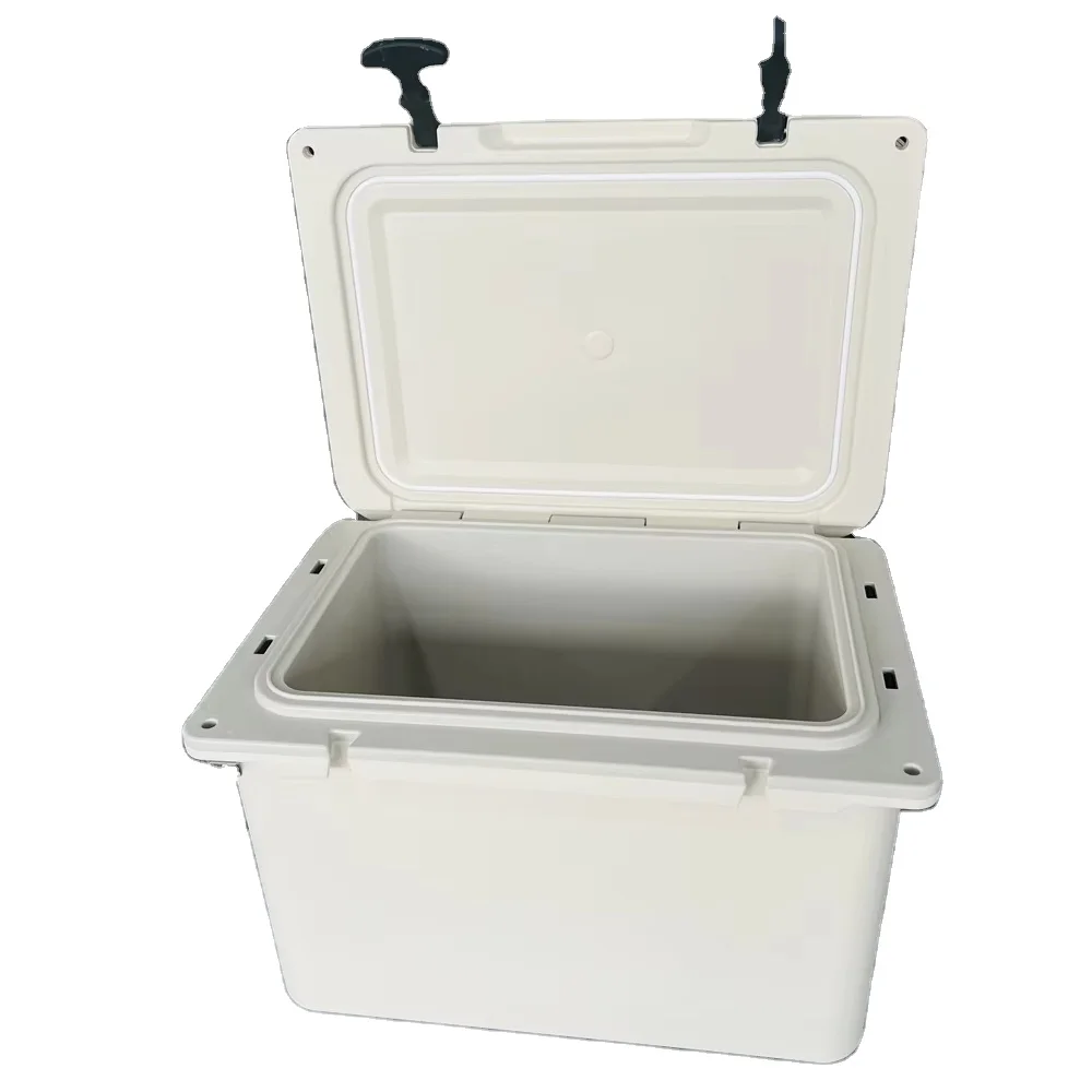 

Customized Color American Style 37 QT Bio Food Grade PU Foam Insulated Cooler Box Hard Fishing Camping Ice Chest Container