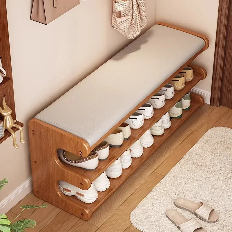 Shoe Changing Stool Household Entrance Shoe Cabinet Sitting Stool Integrated Shoe Stool Bench Bench Can Sit Shoe Rack