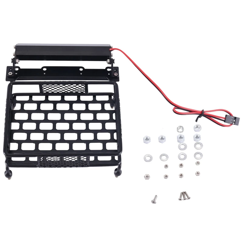 Металлический багажник на крышу 110X10 0 мм со стандартной планкой для Tamiya CC01 CR01 RC4WD D90 Axial SCX10 1/10 RC Crawler Car