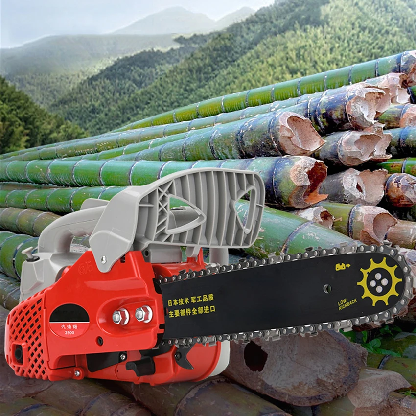 

12-inch Logging Saw Powerfull Small Gasoline Logging Chainsaw Wood Cutting Tool Household Gasoline Saw 15500r/min 1.8KW 25CC