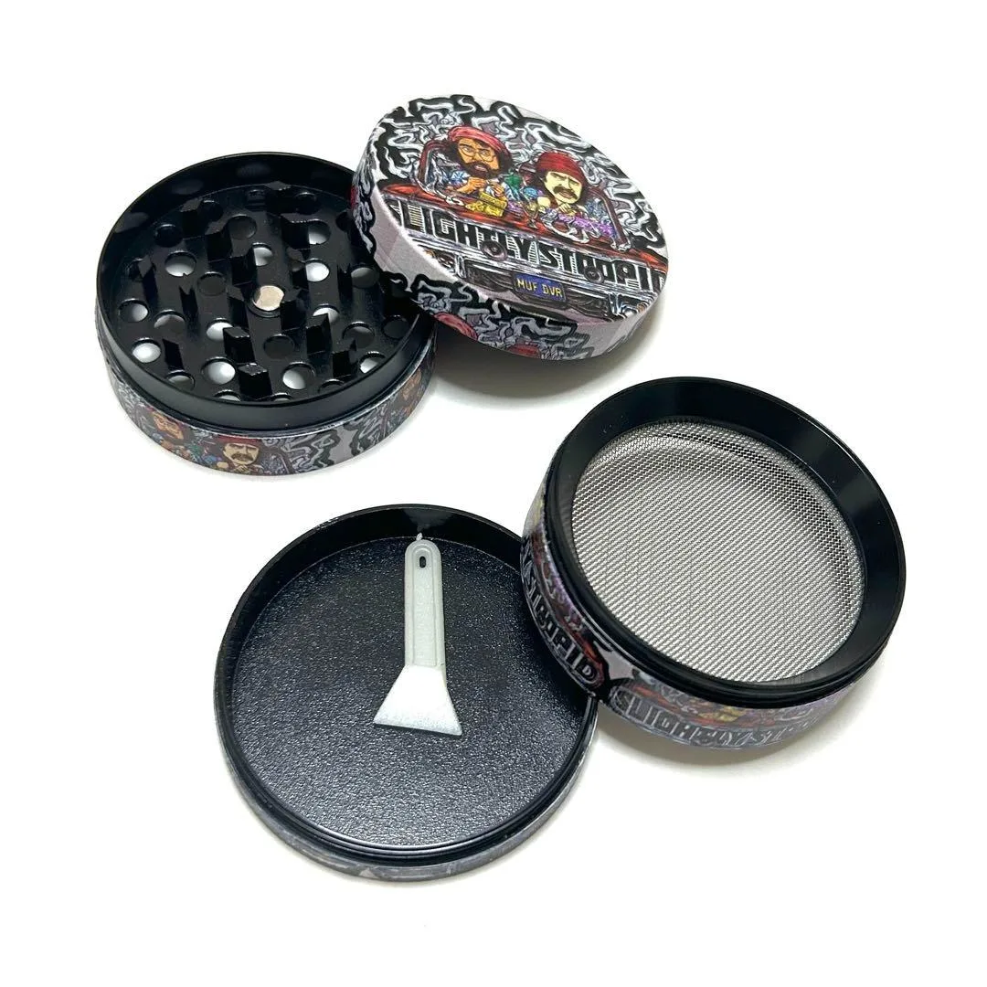 مطحنة أعشاب معدنية لتدخين الأخوة الملتحية - 50 مم / 2 بوصة #4