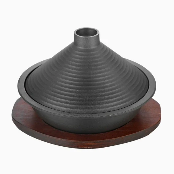 

2026 Cast Iron Tagine Pot Seafood Casserole Commercial High Temperature Resistant Gas & Induction Cooker Compatible