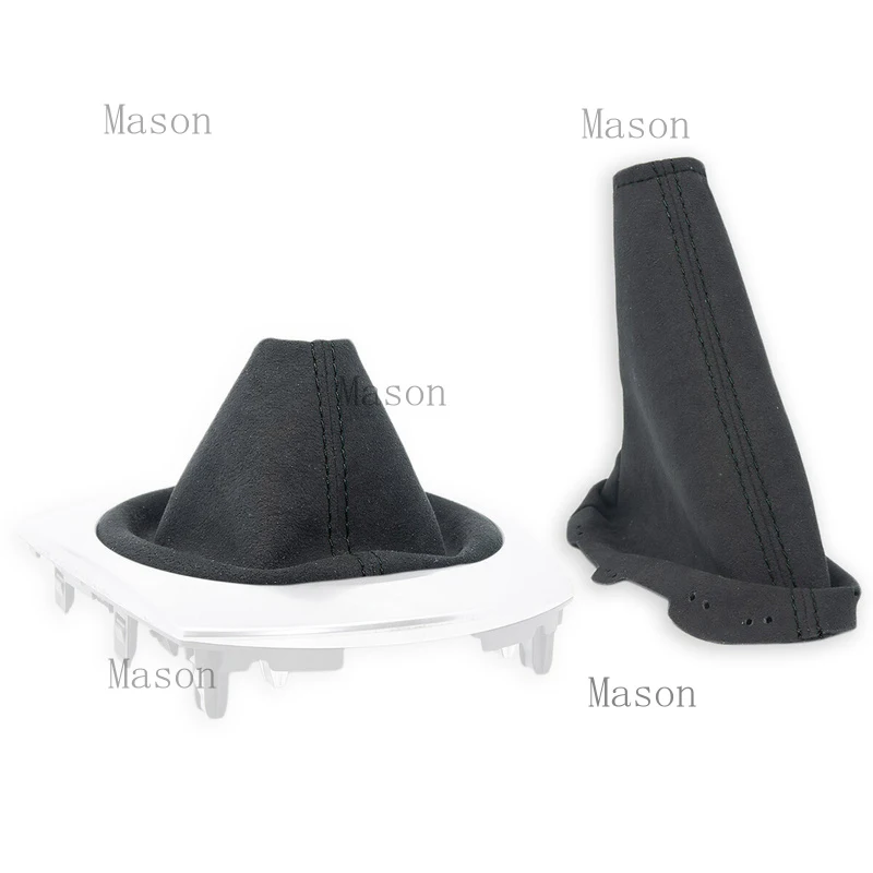 

R+ Suitable for MAZDA MX-5 ND 2014-2024 GEAR SHIFT BOOT + HANDBRAKE GAITER ALCANTARA s.BLACK