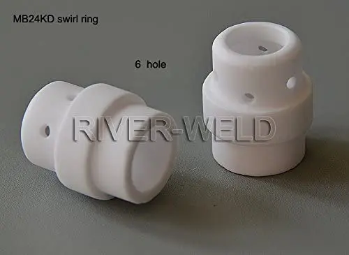 50pcs Gas Diffuser Swirl Baffle MB 24 KD Fit MIG MAGเครื่องเชื่อมไฟฉายอุปกรณ์เสริม