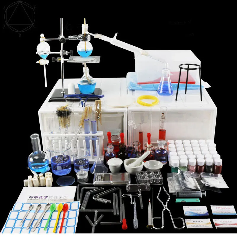 Basic Chemical Experimental Instrument Kit Middle School Chemical Complete Set Lab Apparatus