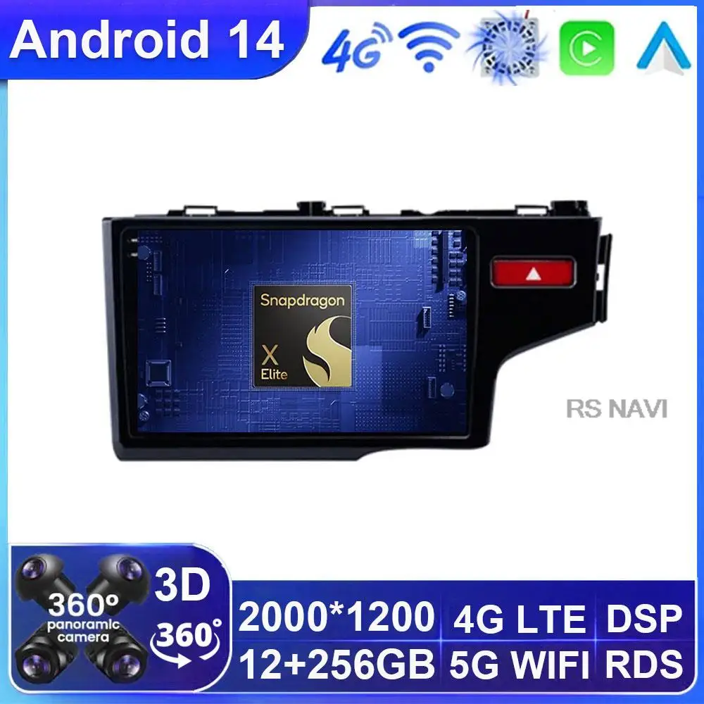 

For Honda Jazz 3 2015 - 2020 Fit 3 GP GK 2013 - 2020 RHD Car Radio Multimedia Video Player Navigation GPS Android 14 No 2din