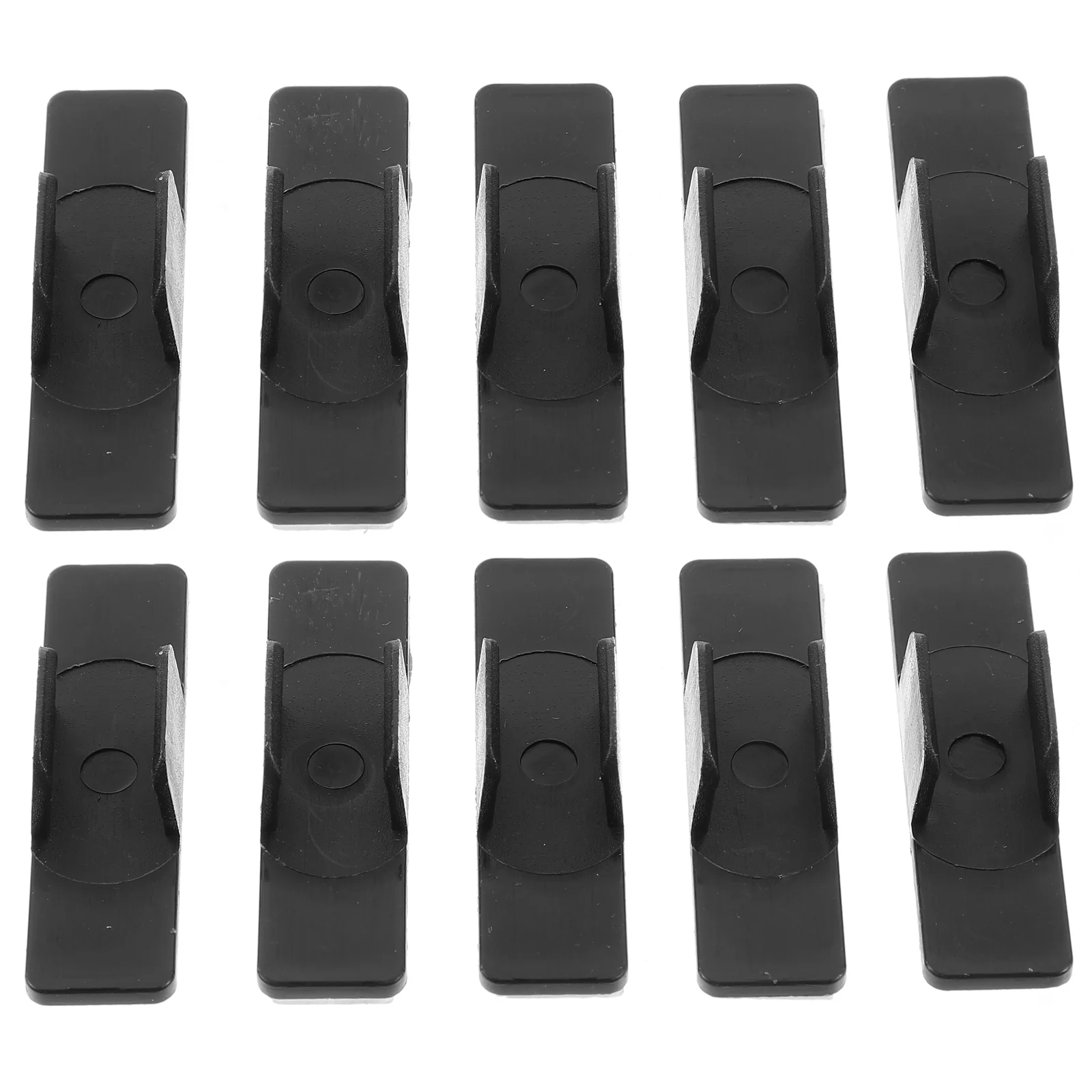 

20 Pcs Pen Holders Self-adhesive Whiteboard U-shaped Clip (white) 20pcs Fixing Clamps Buckle Black Buckles Office