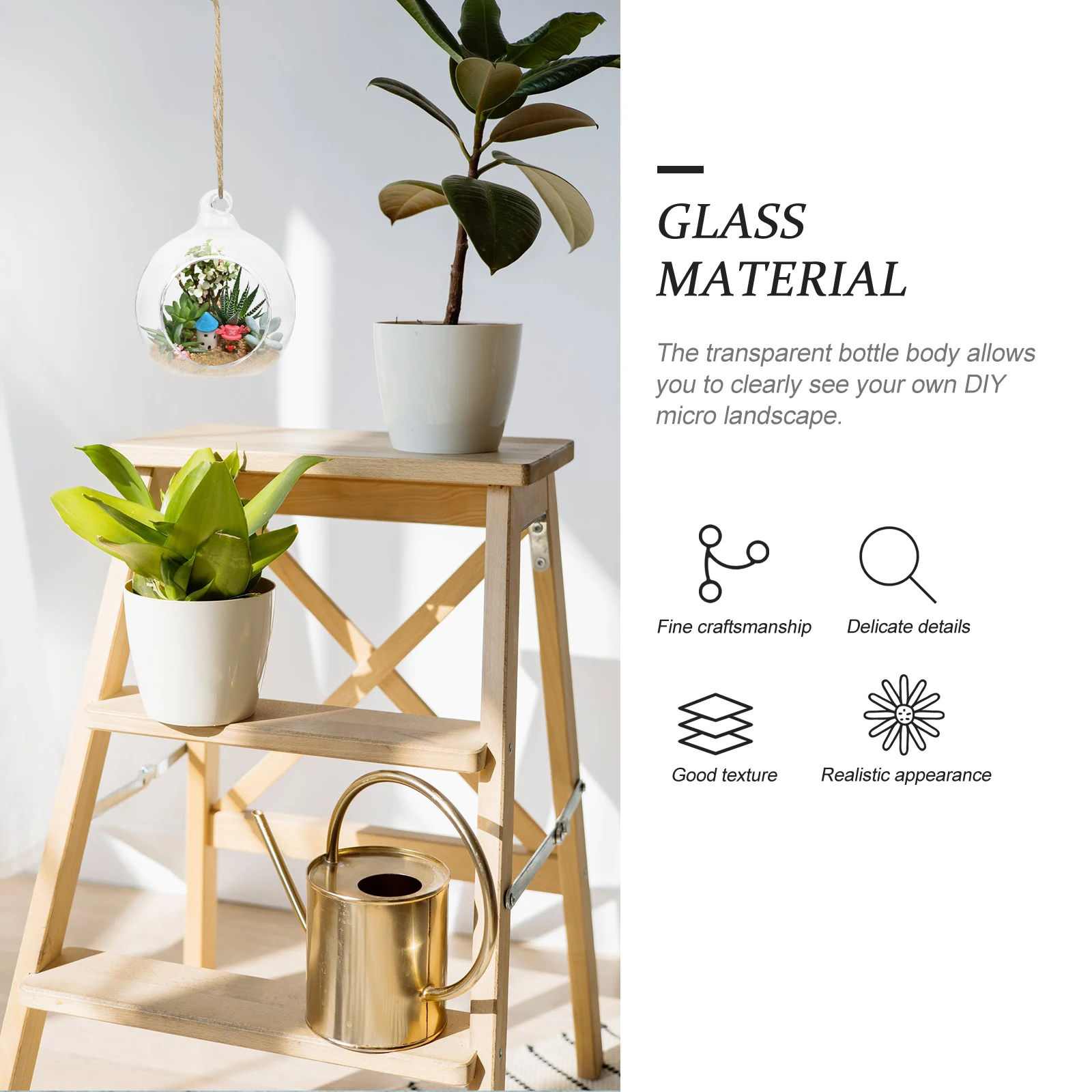 Hanging Glass Terrarium Globe Plant Air Holders Planter Holder Plants Succulent Vase Hydroponic Wall Globes Container Pot