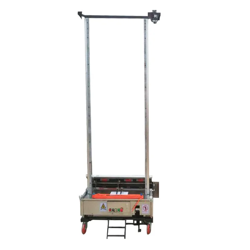Wall construction electric plastering machine supply, support export automatic wall plastering machine, cement mortar
