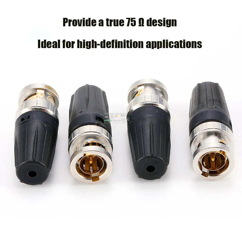 1-100pcs NEUTRIK 75 Ohm High-Definition Coaxial Video BNC Plug NBNC75BLP7 Is Suitable For 4k/8k Signal Transmission