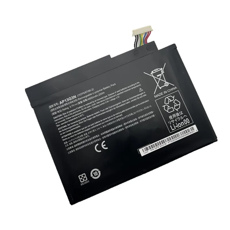 بطارية لجهاز لوحي Acer Aspire Iconia ، جهاز لوحي من سلسلة 8 ، طراز AP13G3N ، AP13G3N ، V ، 25Wh ، mAh