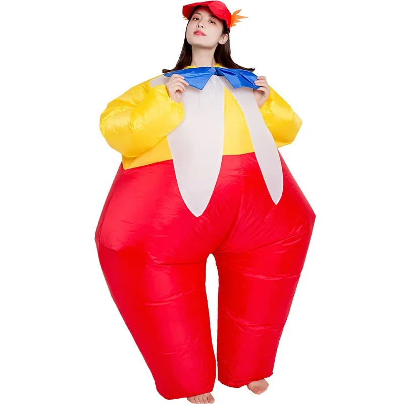 Simbook Clown mascotte Costume Cosplay gonfiabile attività promozionali divertente bambola del fumetto abbigliamento divertente atmosfera grassa puntelli
