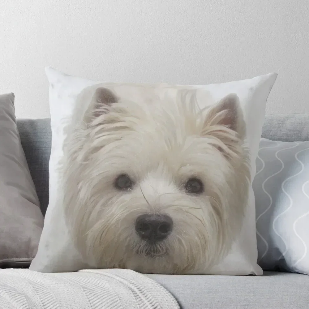 

Westie White Throw Pillow christmas decorations 2025 christmas pillowcases Christmas Covers For Cushions Plaid Sofa pillow