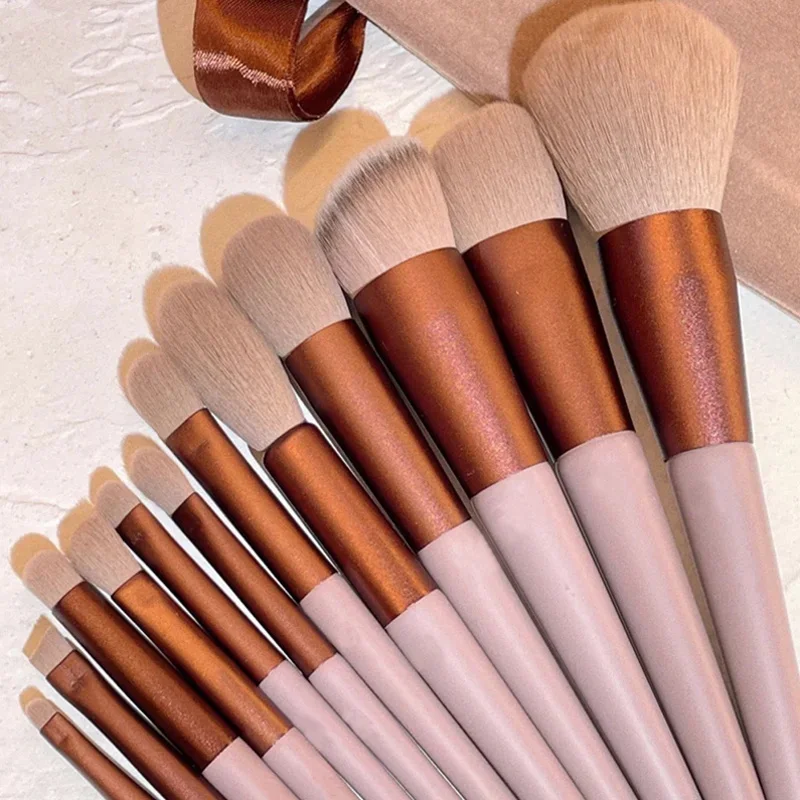 Makeup Brush Set Portable Travel Soft Cosmetic Kabuki Makeup Brushes Eye Shadow Foundation Blending Powder Eyelash Brush Tools