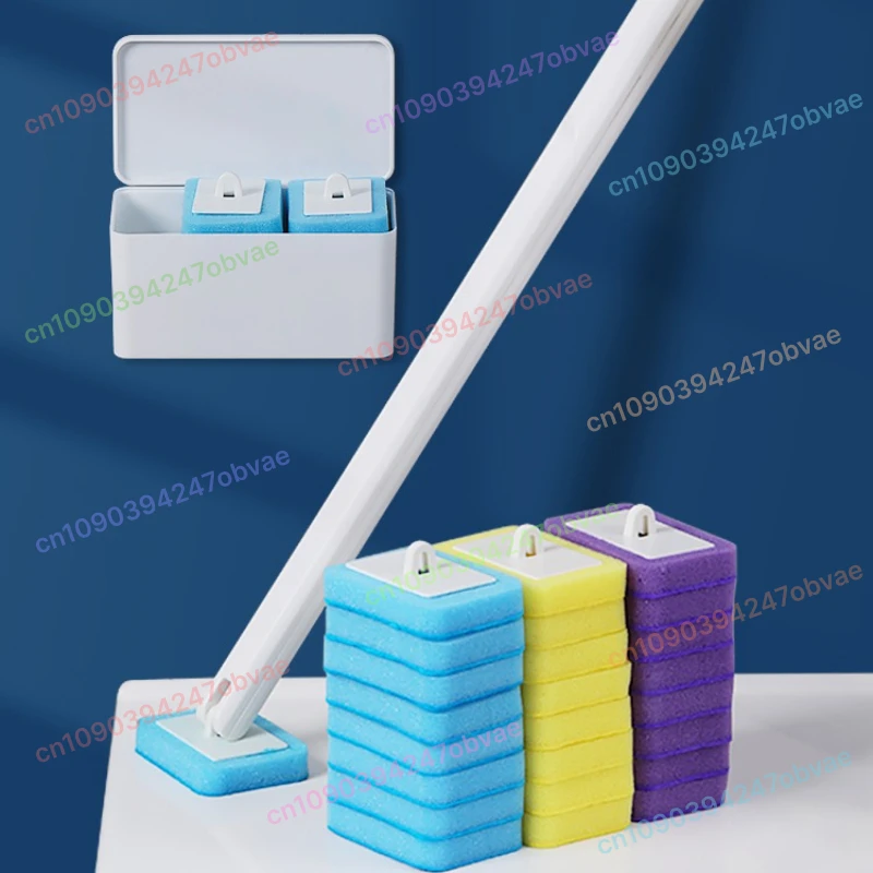 

Disposable Toilet Brush Set Household Disposable Replacement Head Brush Cleaning No Dead Ends Seam Brush Cleaning Artifact