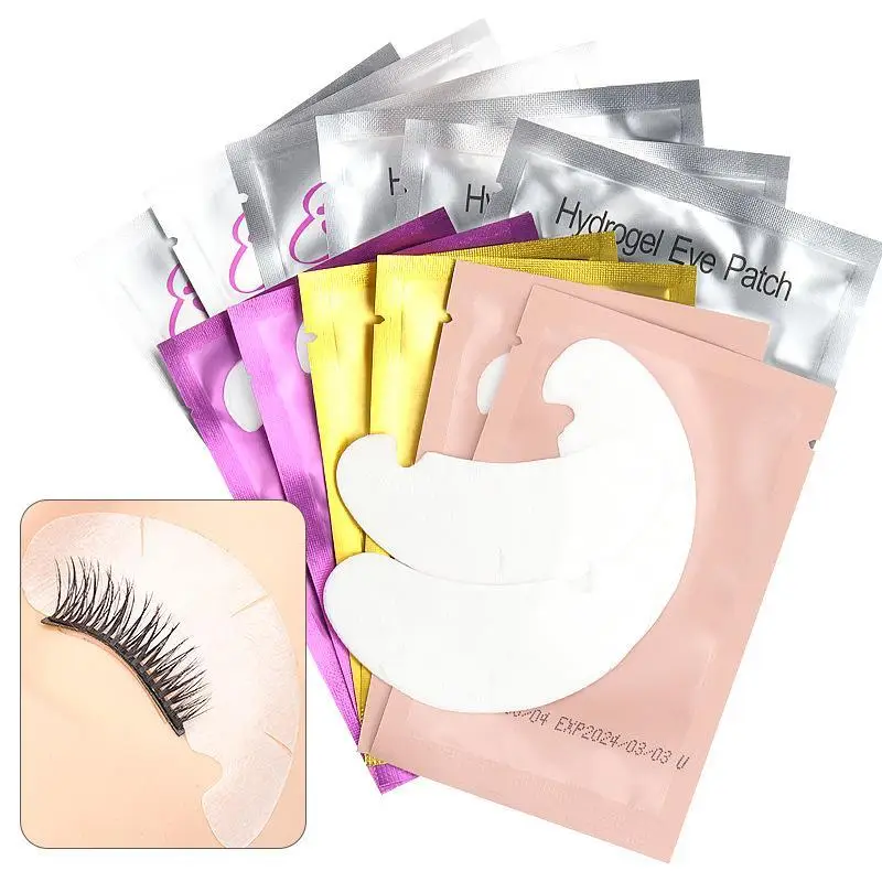 50 Pairs Eyelash Extension Patch Hydrogel Eye Patches Pads For Special Auxiliary Tools For Eyelash Extensions