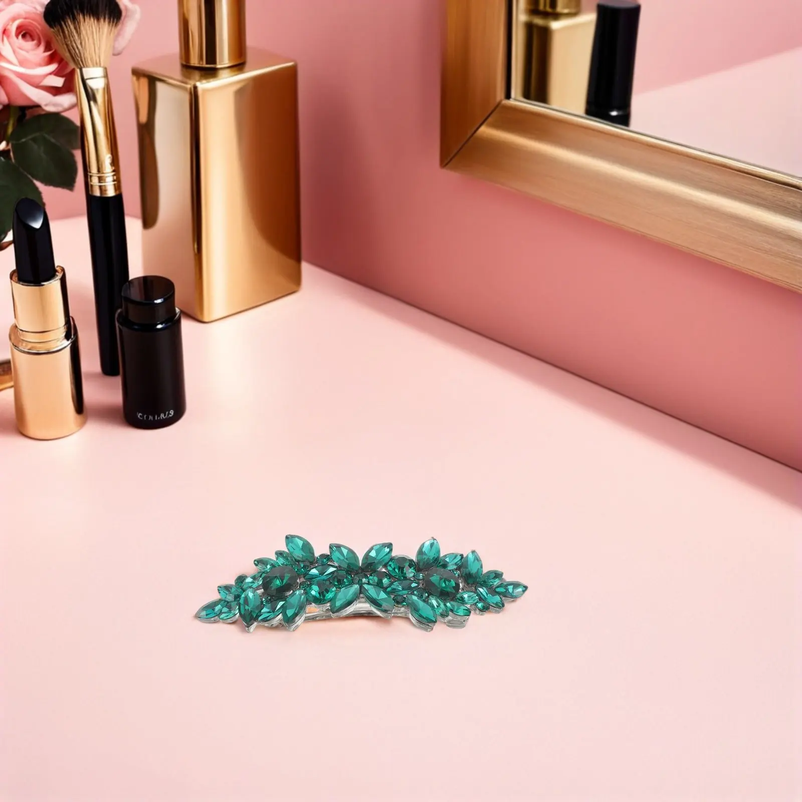 

Свадебная заколка для волос со стразами для женщин, свадебные аксессуары, блестящие украшения для волос для вечеринок, выпускных и вечерних платьев