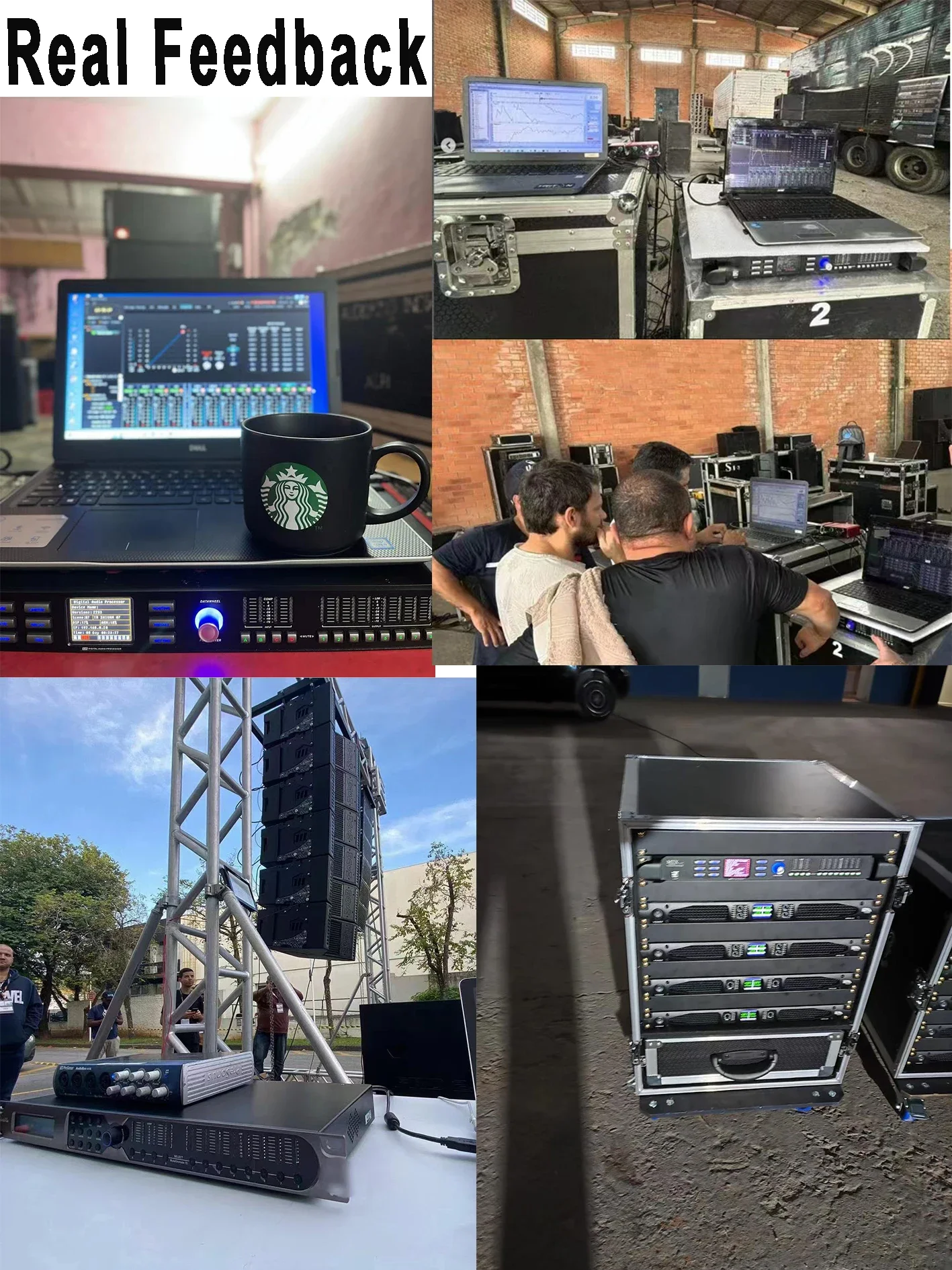 4 Input 8 Output Digital Audio Processor With Parametric EQ DriveRack Speaker Management System