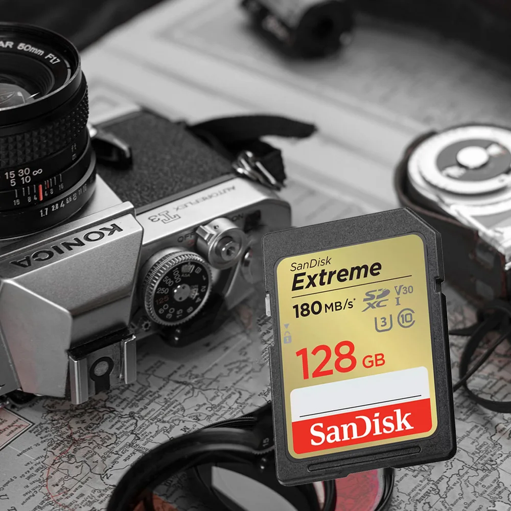 بطاقة ذاكرة فلاش SanDisk Ultra/Extreme/Extreme PRO سعة 32 جيجابايت فئة 10 SDHC بطاقة ذاكرة فلاش 64 جيجابايت 128 جيجابايت 256 جيجابايت SDXC C10 بطاقات SD U3 V30 4K UHD #5