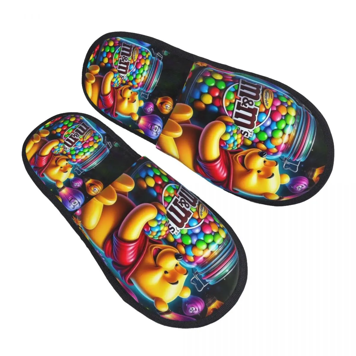 

Женские домашние тапочки с принтом Винни-Пух на заказ, мягкие теплые пушистые тапочки из пены с эффектом памяти, домашняя уличная обувь