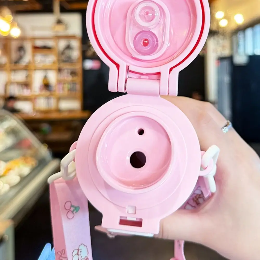 

Portable 480ML Insulated Cup Stainless Steel Large Capacity Vacuum Flasks with Lifting Rope Water Bottle for Boys and Girls