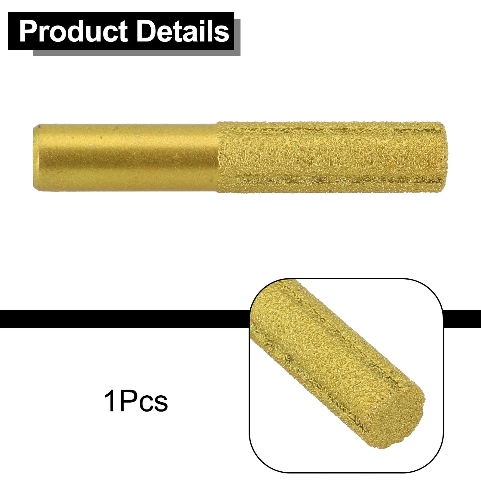 

Фреза для вакуумной пайки с хвостовиком 1/2 дюйма для профилирования кромок гранита, мрамора, камня, а также для резки керамики и брусчатки