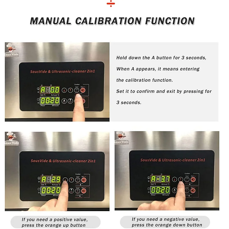 Macchina Sous Vide di grado professionale 2 In 1 con funzioni di pulizia ad ultrasuoni fornello di precisione lenta a bassa temperatura capacità 6L